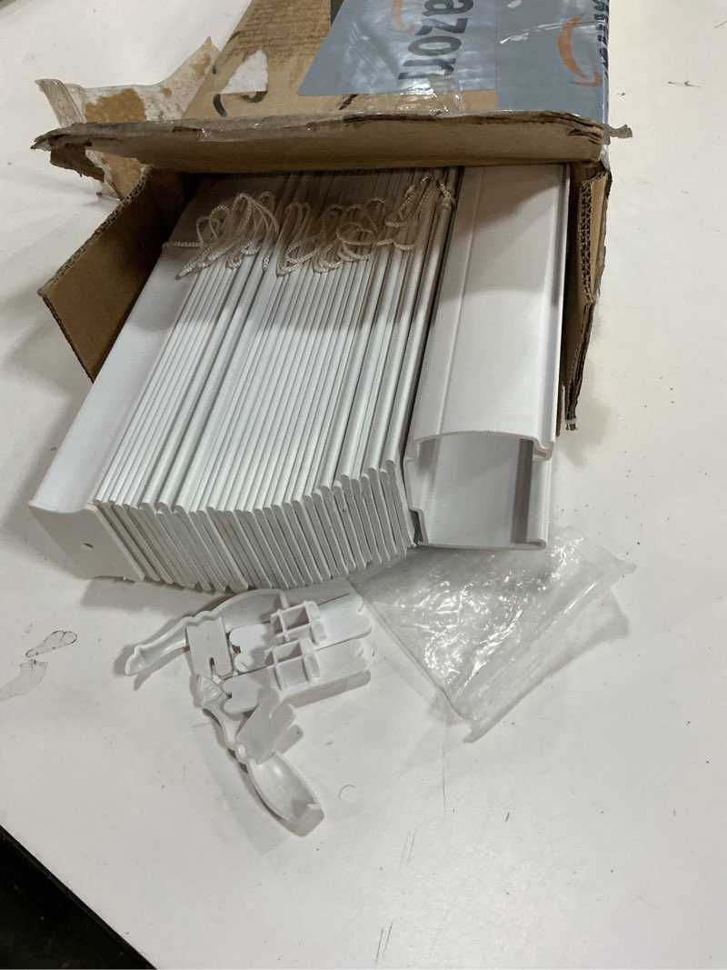 Condition photo showing Good Condition for ( similar) LOTUS & WINDOWARE Cordless Mini Blind, 1\" Vinyl Slats, 39\" Wide x 60\" Long - White, Window Blinds for Home and Office, Interior Door Blinds - Light Filtering 39\"W x 60\"H White