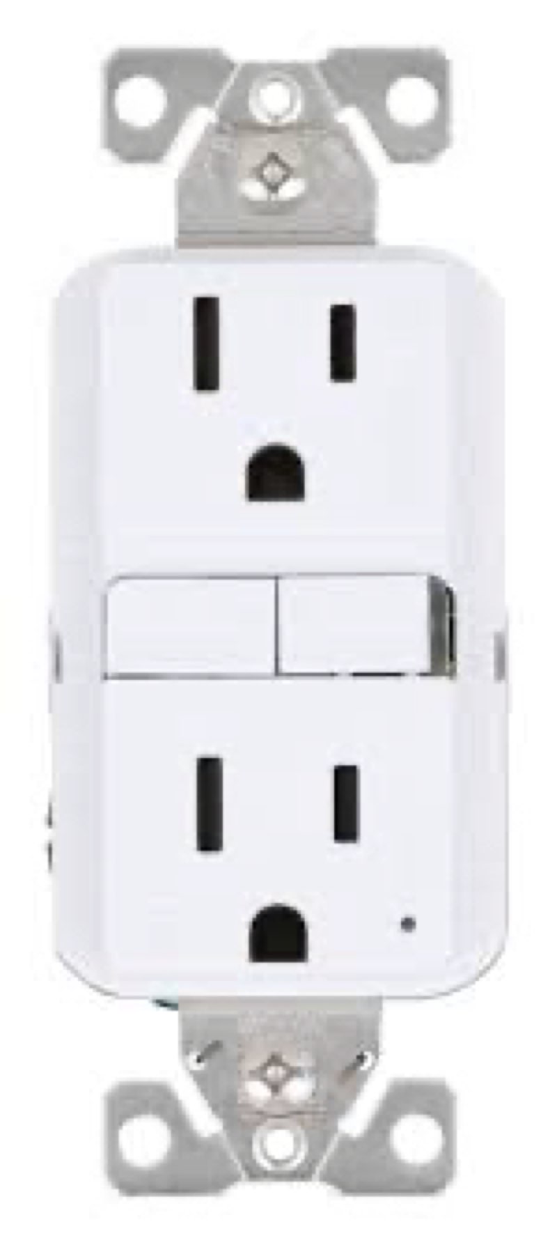 eaton 15 -amp 125-volt tamper resistant gfci residential decorator outlet receptacles , white