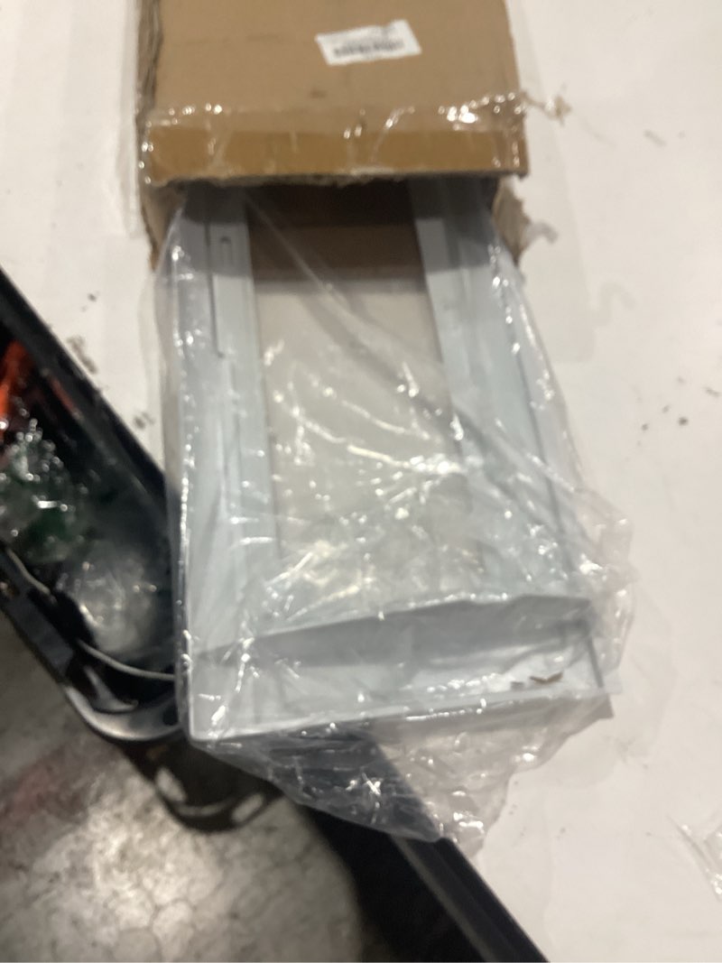 Condition photo showing As Is for w10827015 ap5985816 refrigerator pantry drawer door compatible with kenmore, maytag, whirlpool, amana, jenn-air, kitchenaid, ikea, dacor, gaggenau refrigerator - replaces 12656813, 67005903