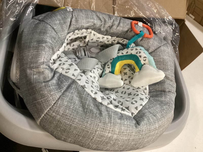 Condition photo showing Good Condition for Bright Starts Learn-to-Sit 2-Position Floor Seat (Heather Gray) – Sit Baby Up in This Adjustable Baby Activity Seat Appropriate for Ages 4-12 Months – Includes Toys, Funfetti Neutral