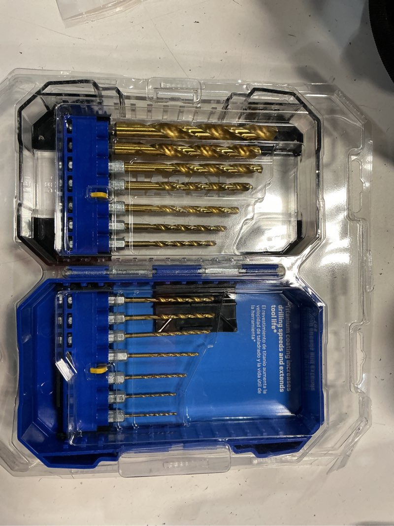 Condition photo showing Good Condition for kobalt 14 -piece x titanium coated hss jobber length twist drill bit set