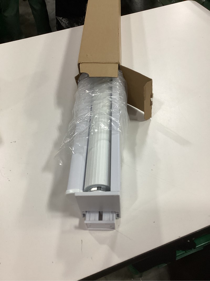 Condition photo showing Good Condition for Joydeco No Drill Zebra Blinds for Windows, Cordless Day & Night Dual Sheer Roller Shades, Easy Installation, Free-Stop Lift System, Light Filtering Privacy Blinds for Home(White,29" W x 75" H) A-white (No Drill) 29"W x 75"H