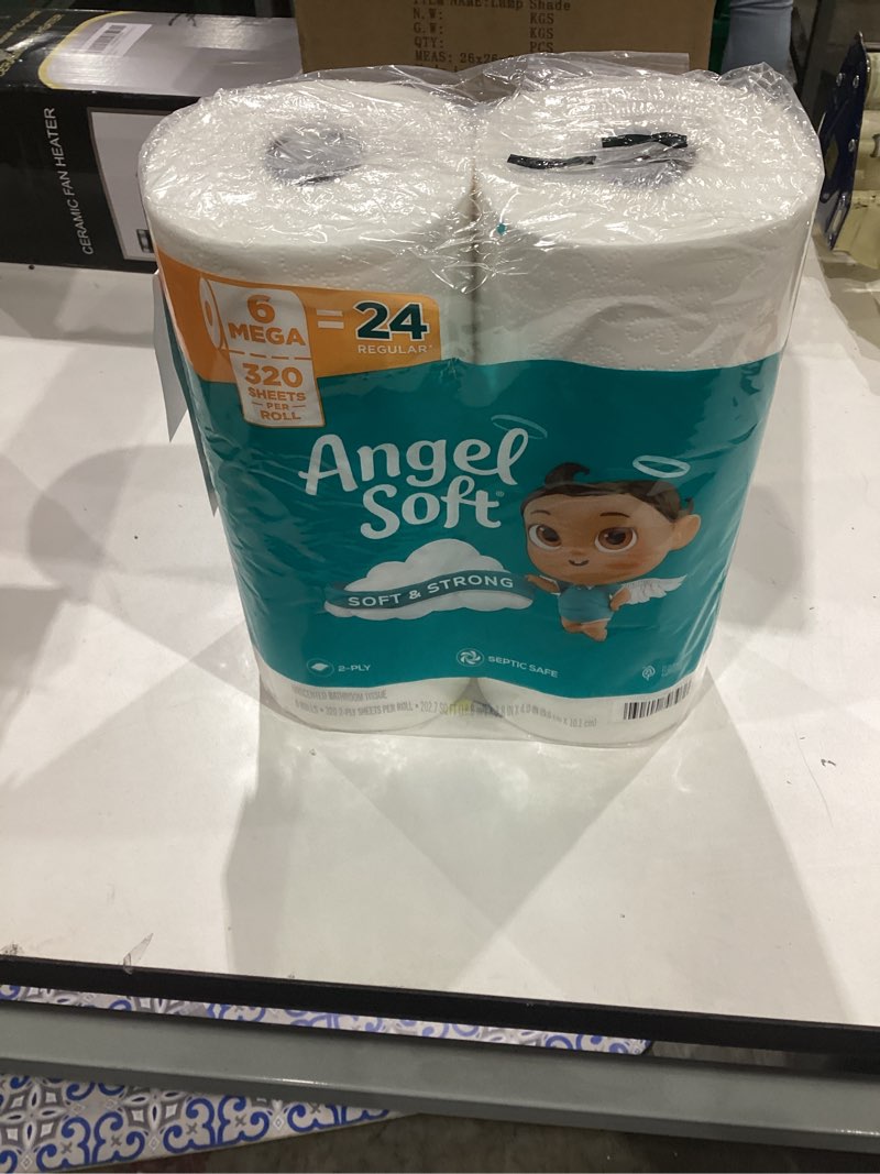 Condition photo showing New/Like New for angel soft toilet paper - 6 mega rolls