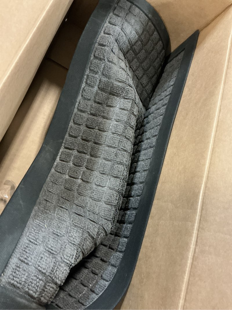 Condition photo showing Good Condition for DEXI Door Mat, Heavy Duty Outdoor Indoor Doormat, Stain and Fade Resistant, Low Profile, Non Slip Front Door Mats, Easy Clean Patio Entryway Floor Mat, 35"x23", Squares Grey