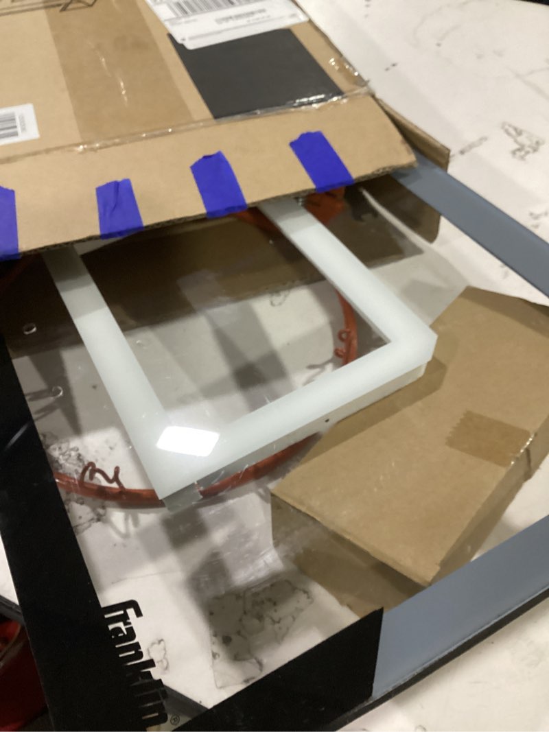 Condition photo showing As Is for franklin sports mini basketball hoops-indoor over the door mini hoop+basketball sets-perfect accessory for bedroom+office 17.75" x 12" (pack of 1) black/gray - 17.75" x 12"