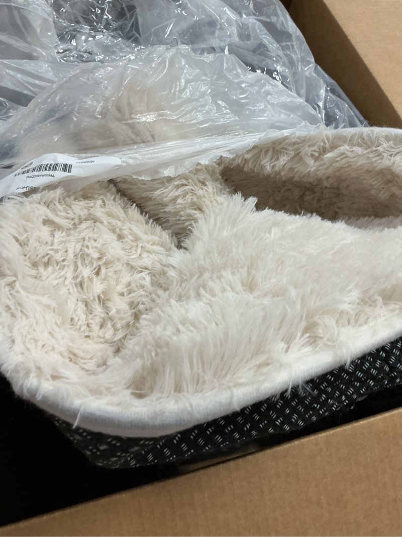Condition photo showing Good Condition for ophanie area rugs 9x12 living room, large ivory bedroom carpet, big shag indoor thick soft nursery rug, fluffy carpets for boy and girls room dorm home decor aesthetic 2- ivory rectangular 9' x 12' (rectangular)