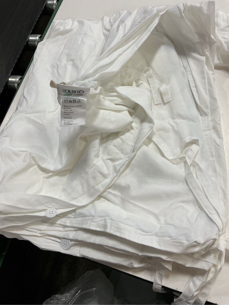 Condition photo showing Good Condition for quince european duvet cover twin cotton white