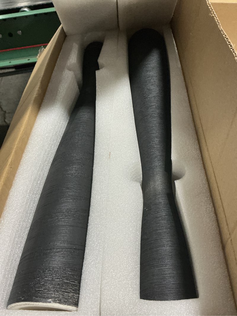 Condition photo showing Good Condition for Nuogo 2 Pcs 20'' Black Tall Floor Vases Ceramic Skinny Long Vase for Pampas Grass Modern Minimalist Tall Flower for Fireplace Living Room Home Decor Black 2