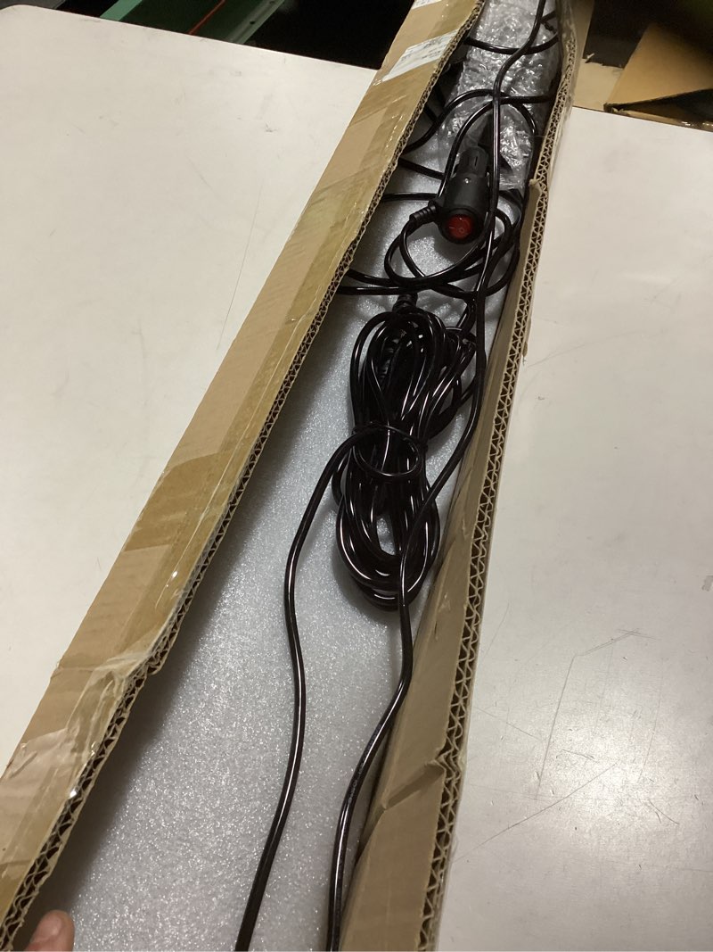 Condition photo showing As Is for 42inch 206 LED Rooftop Emergency Strobe Light Bar Flashing Safety Lights w/Controller Traffic Advisor Warning Hazard Light for Trucks Vehicles Construction Tow Pickup Snowplow Green White Green/White