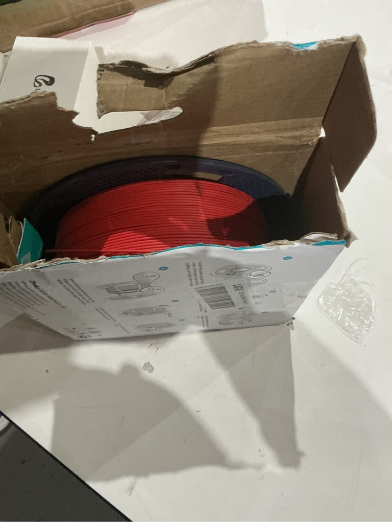 Condition photo showing Good Condition for SUNLU High Speed PLA Classic 3D Filament 1.75mm,600mm/s High Toughness PLA Filament,Matte Texture No-Tangling,Fit Most FDM Printers, Dimensional Accuracy +/- 0.02mm, 1kg Spool,(Cherry Red) 1kg Cherry Red