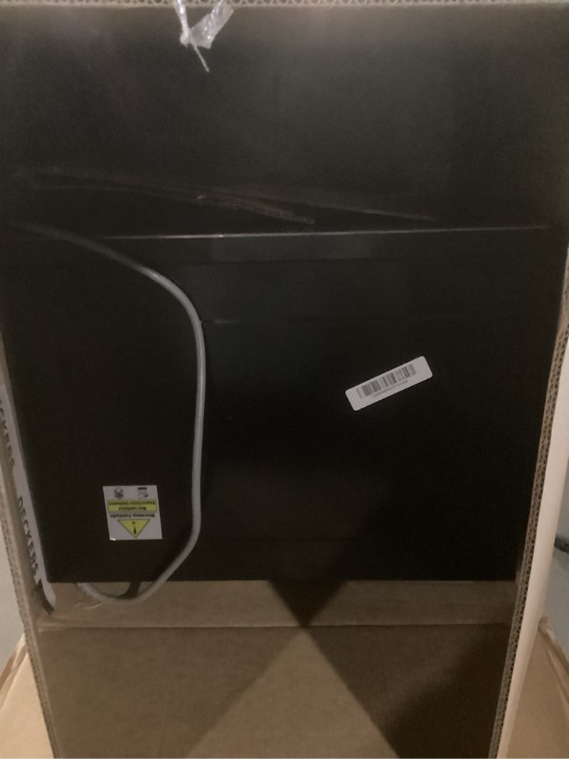 Condition photo showing As Is for toshiba optichef air fryer combo countertop microwave oven with 2.4-inch color screen, origin inverter technology, smart sensor, compatible with alexa, 1100w, 1.3 cu.ft, silver ml2-stc13sait(ss)