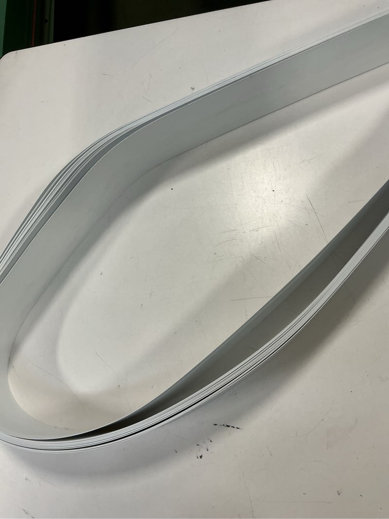 Condition photo showing As Is for LEVOLOR 13-Piece White Plastic Vertical Headrail Vanes