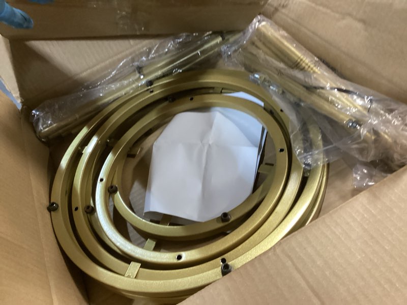 Condition photo showing Good Condition for Urban Deco Cylinder Stands for Party, 3Pcs Gold Round Pedestal Stand for Parties, Metal Cake Stands with Acrylic Countertop, Cilindros para Fiestas for Birthday Party Wedding Baby Shower Decor
