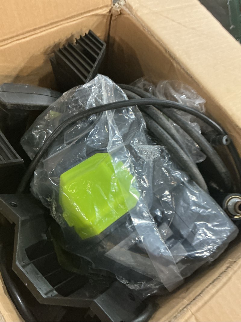 Condition photo showing As Is for electric pressure washer 5000 psi 2.5 gpm, bothlin portable power washer with 4 quick-connect nozzles, soap tank & foam cannon, high power water pressure washer for car, driveway, patio, home cleaning
