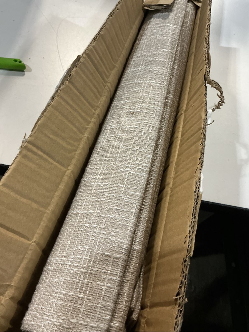 Condition photo showing Good Condition for LazBlinds No Tools No Drill Cordless Roman Shades for Windows, Blackout Thermal Insulated UV Blocking Window Blinds, Lightweight Fabric Blinds for Indoor Windows, 38" W x 60" H, Blackout - Beige Beige 38" W x 60" H