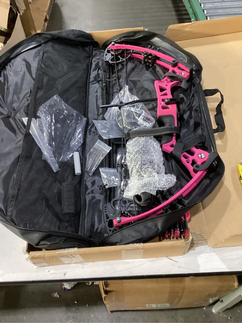 Condition photo showing As Is for PANDARUS Compound Bow Set 15-45lbs for Pull Beginner and Teens Right Handed Adjustable 18"-29" Draw 