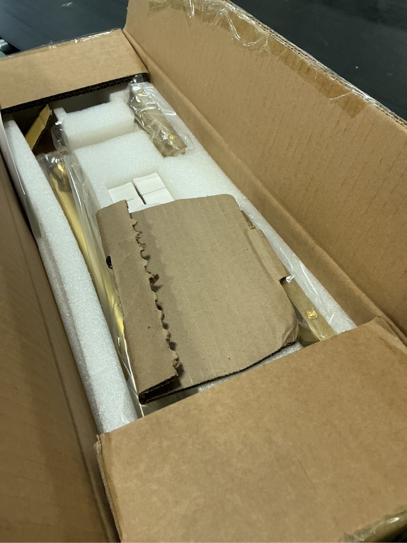 Condition photo showing Good Condition for picture light, 24in hardwired picture lights for wall, dimmable wall sconces poster light, brass 4 lighting for paintings frames art display gallery bedroom living room-included bulbs(gold) gold 24in