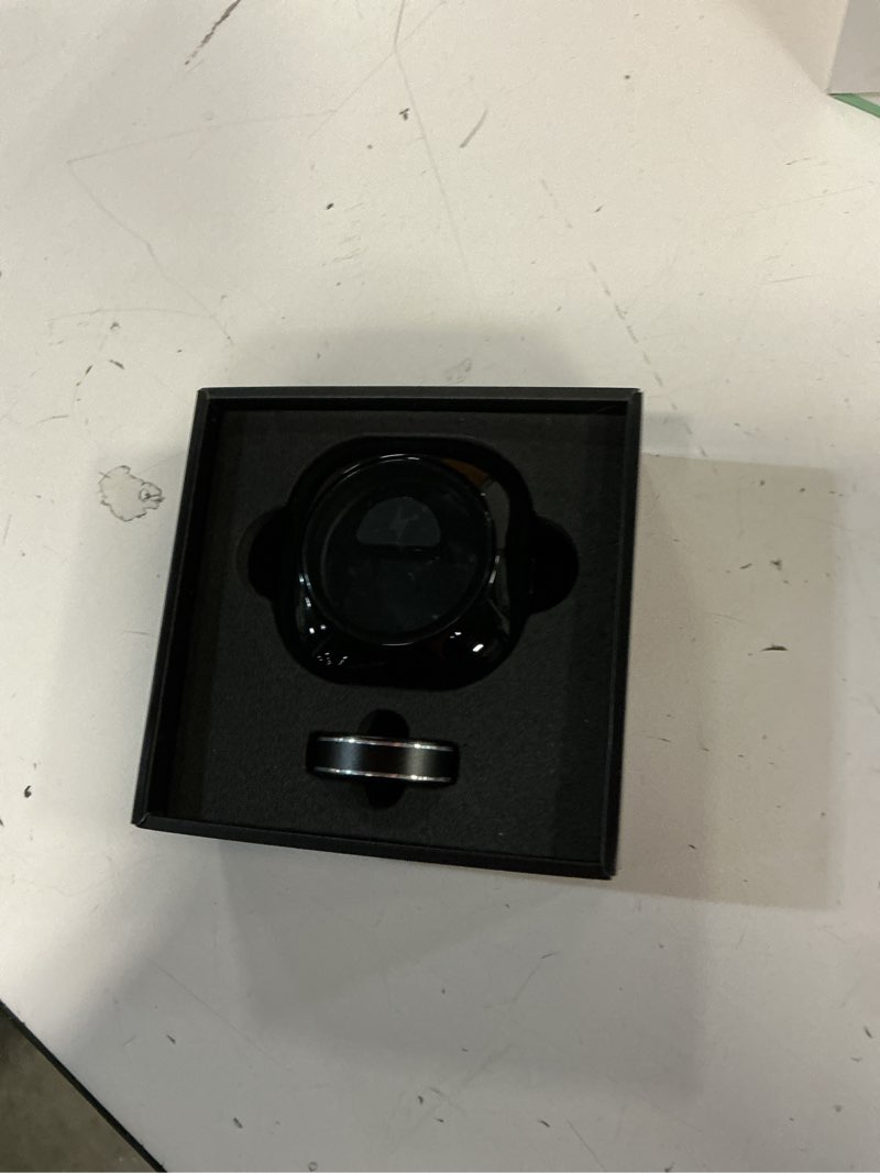 Condition photo showing Good Condition for smart ring for men women – fitness tracker ring with sleep monitoring, heart rate, spo2, blood pressure, step & calorie counter, no subscription fee, ios & android compatible (black, 14) 14 black