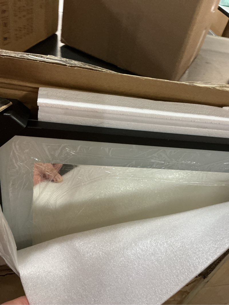 Condition photo showing Good Condition for LED Bathroom Mirror 36x30 with Backlit and Front Lighted, Framed Dimmable Illuminated Mirror for Wall Anti-Fog Shatterproof (Horizontal/Vertical) 30"L x 36"W