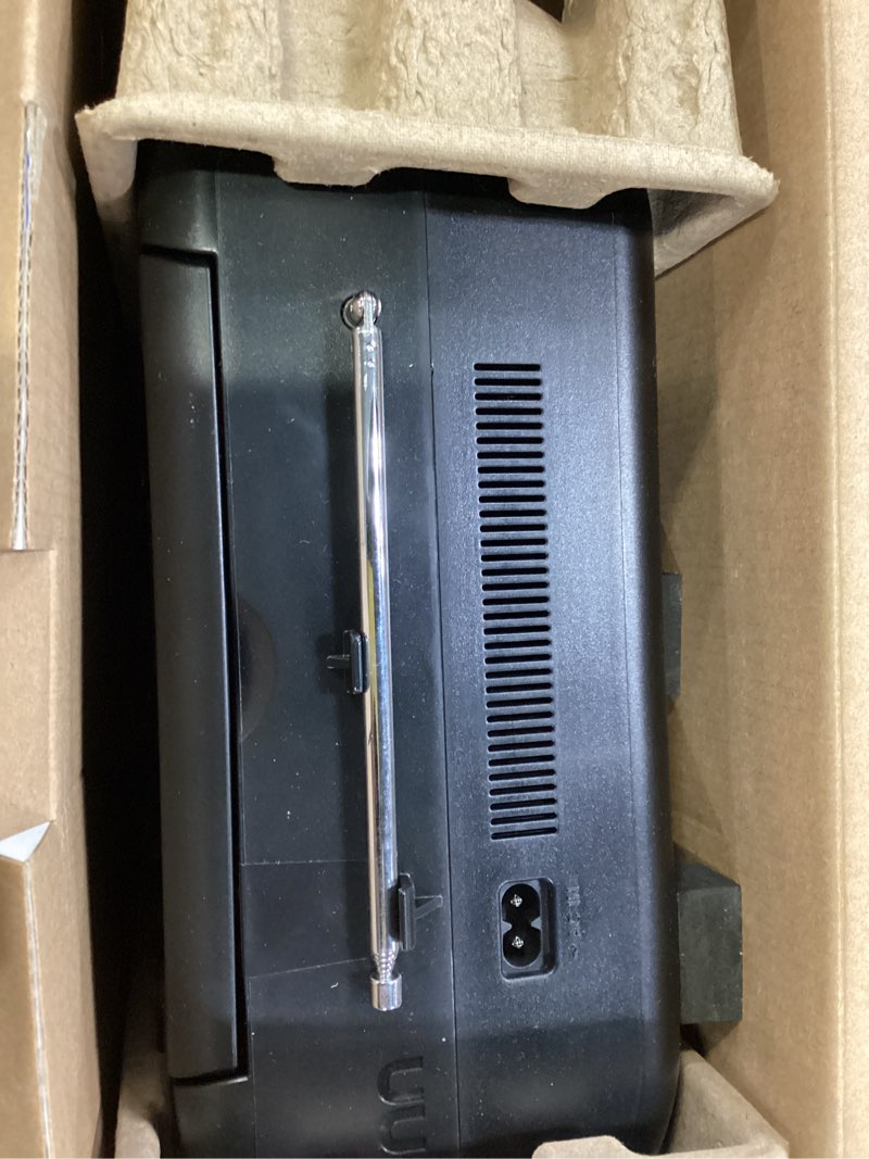 Condition photo showing Good Condition for onn cassette boombox with bluetooth, cd, mp3 and radio features