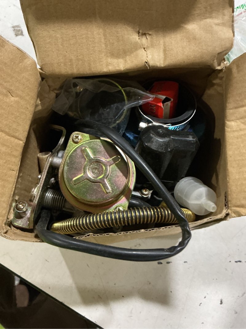 Condition photo showing Good Condition for gy6 50cc carburetor for 49cc 50cc scooter moped carburetor, 139qmb high performance 4-stroke carb with intake manifold, fits pd18j engine
