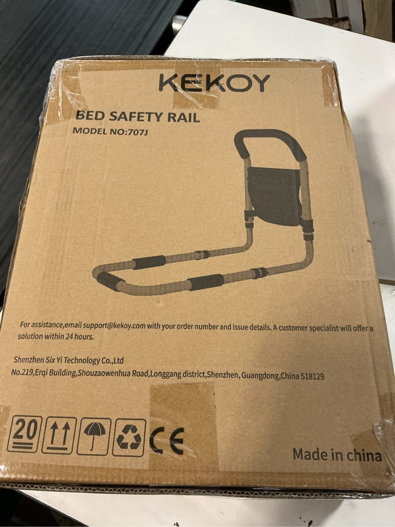 Condition photo showing New/Like New for kekoy bed rails for elderly adults, adjustable assist beds rail for senior with storage bag & light, bed support steel bar mobility assistant, fix all beds frame