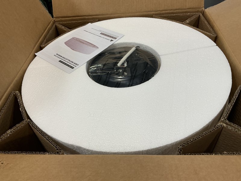 Condition photo showing New/Like New for Ceiling Fans with Lights, 20" Boho Ceiling Fan with Light Flush Mount, Drum Rattan Low Profile with 6 Speeds, Remote Control for Bedroom, Nursery, Living Room Ivory Boho