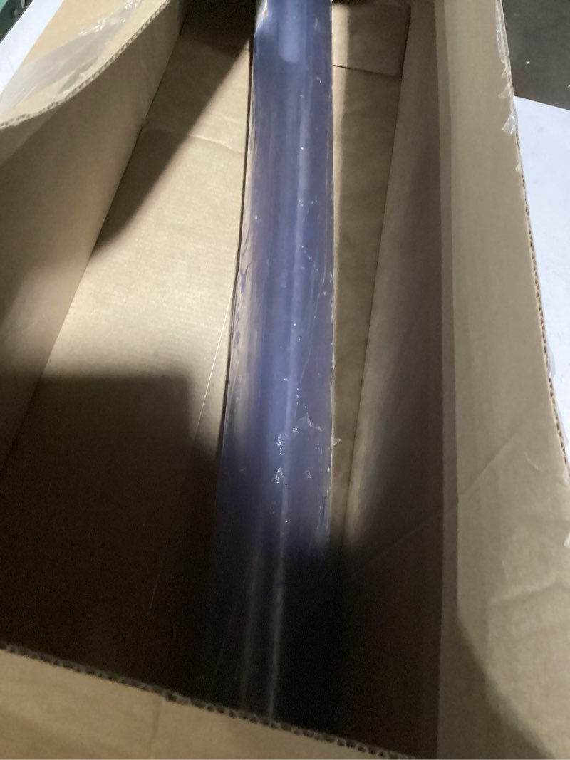 Condition photo showing New/Like New for lovepads clear table cover protector, 42 x 108 inch 2mm thick plastic table cover, table protector for dining room table, waterproof dresser cover top for kitchen, coffee, writing desk 42" x 108" (rectangular) clear 2mm