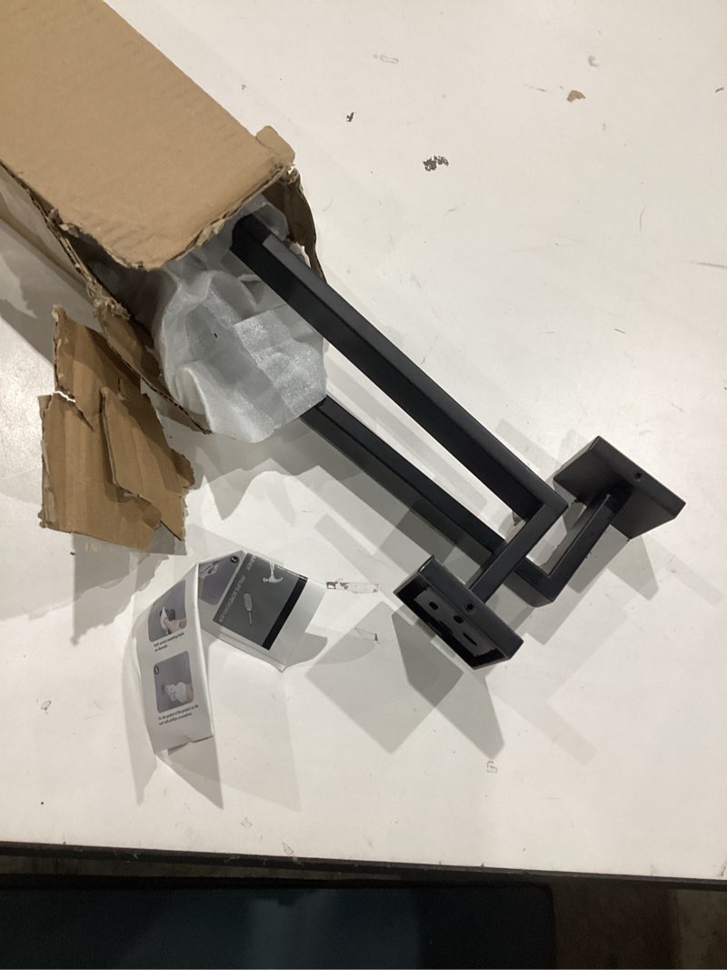 Condition photo showing Good Condition for 24 inch towel bar 2 pack for bathrooms 12/16/20/24/28/32/36 inch stainless steel 304 matte black towel holder modern square towel rod rustproof wall mount (2, matte black, 24 inch) 24 inch matte black 2