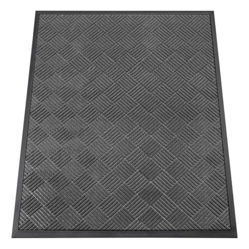 homek indoor outdoor door mat, 5’x 4' doormat for entryway, rubber backing non slip front door mat o