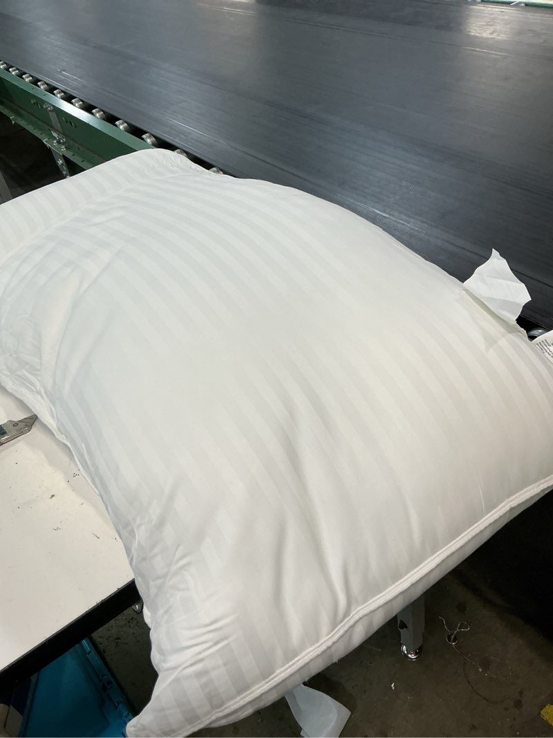 Condition photo showing Good Condition for (20x36)tbm oversize pillow case white stripe king extra large fits even the fluffiest pillows including the pancake pillowextra tall pillowcase 100% egyptian cotton 600 thread count