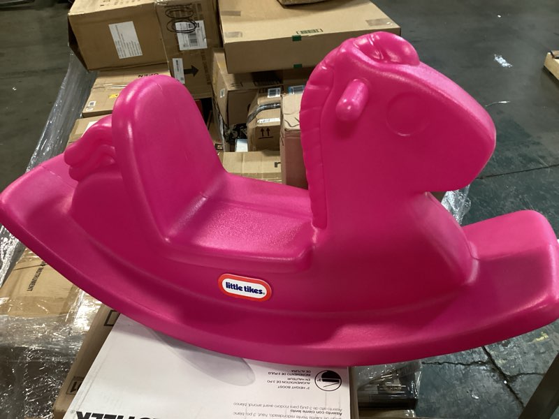 Condition photo showing Good Condition for Little Tikes Rocking Horse Magenta Small