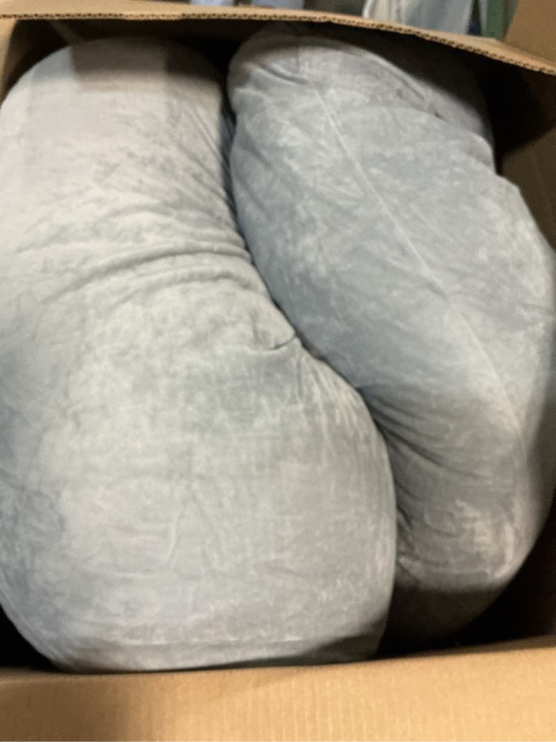 Condition photo showing As Is for Momcozy Pregnancy Pillows for Sleeping, U Shaped Full Body Maternity Pillow with Removable Cover - Support for Back, Legs, Belly, HIPS for Pregnant Women, 57 Inch Pregnancy Pillow for Women, Grey