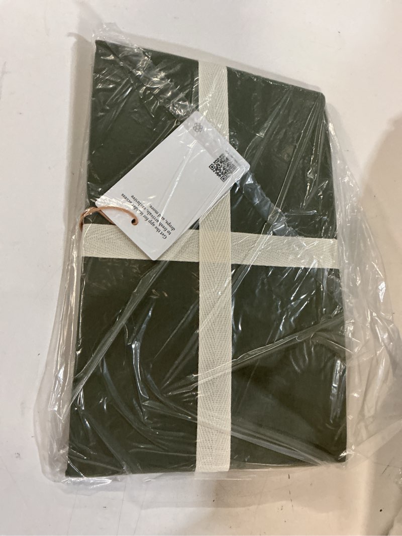 Condition photo showing New/Like New for organic crisp percale pillowcase set, standard, dusty olive