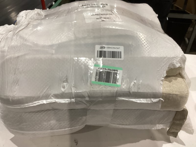 Condition photo showing Good Condition for HOMBYS Glider Rocker Replacement Cushions with Storage Side Pocket,Linen-Like Fabric, Foam & Microfiber Filling, Non-Slip & Washable,Thickened & Supportive for Glider Rocking Chair (Khaki)