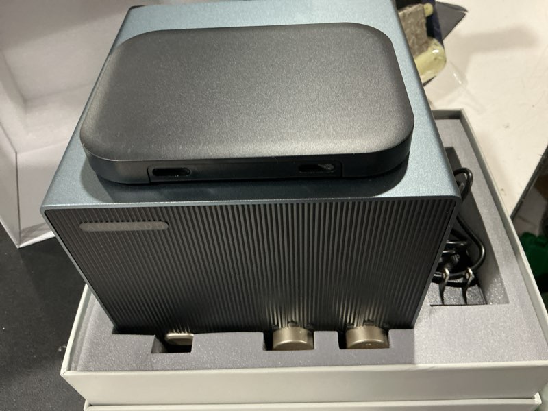 Condition photo showing New/Like New for working verified aromadd smart waterless essential oil diffuser with dual nozzle, cold air tech scent air machine with 8 timer settings, 9 mist levels, hotel collection diffuser for home & office (black titanium) black titanium two scents