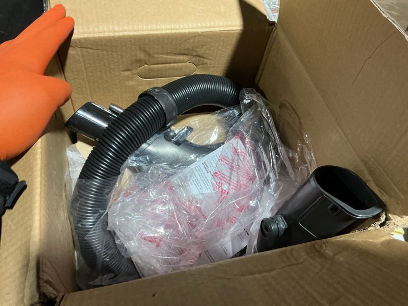 Condition photo showing Good Condition for shark az2002 vertex powered lift-away upright vacuum with duoclean powerfins, self-cleaning brushroll, large dust cup, pet crevice tool, dusting brush & power brush, silver/rose gold duoclean powerfin (rose gold)