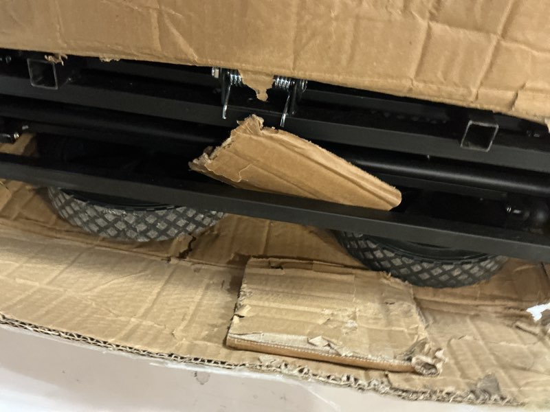 Condition photo showing As Is for Wagons Carts Foldable, Collapsible Wagon with All-Terrain Wheels 420lbs Weight Capacity Heavy Duty Utility Wagon with Drink Holders for Beach, Garden, Camping, Shopping Groceries, Sports 200L