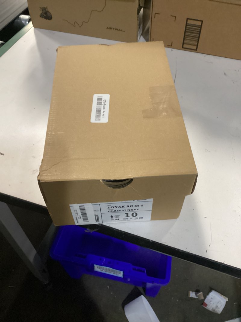 Condition photo showing New/Like New for astral loyak ac water shoes - men’s & women’s barefoot, quick-drying, minimalist sneaker for kayaking, beachwear, fishing, & hiking 11 women/10 men neptune navy