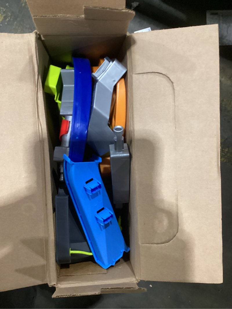 Condition photo showing New/Like New for Fisher-Price Little People Toddler Toy Hot Wheels Spiral Stunt Speedway Race Track Playset with 2 Cars for Pretend Play Kids Ages 18+ Months