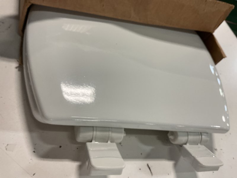 Condition photo showing Good Condition for mayfair nextstep2 toilet seat with toddler potty training seat built-in, slow close, easy clean, magnetic removable kids seat, made in usa, elongated, white