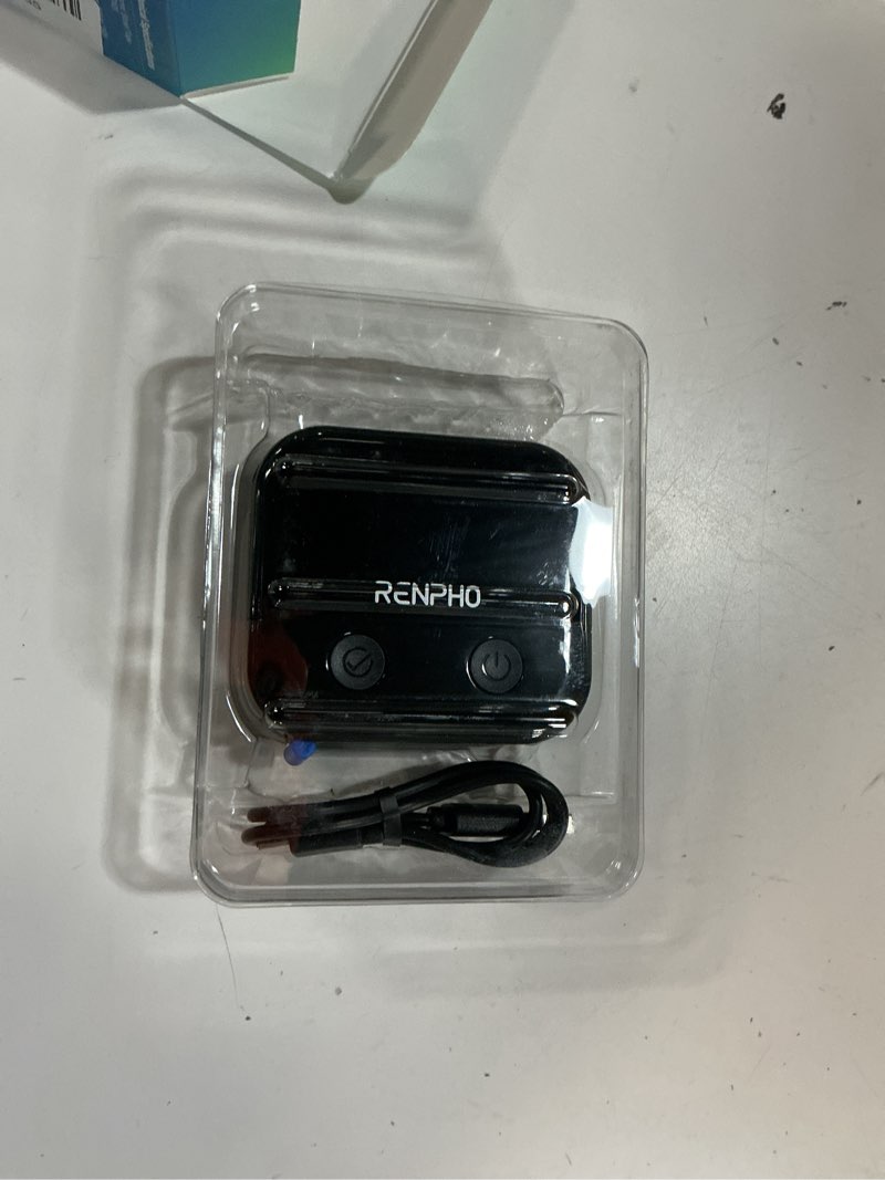 Condition photo showing New/Like New for renpho smart body measuring tape, rechargeable tape measure with led display, measuring tape for body measurements with app for weight loss & fitness shape, retractable, 60in /150cm, black