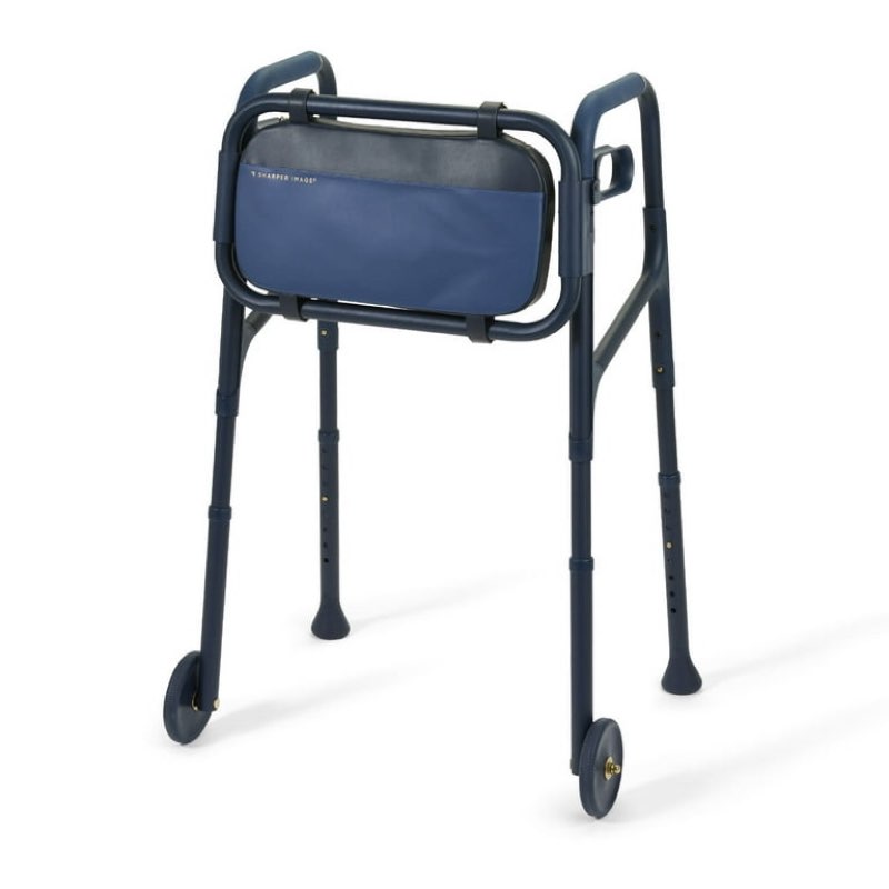Sharper Image® Deluxe Foldable Walker with 5-inch Wheels, Adjustable Height, 350 lb Capacity