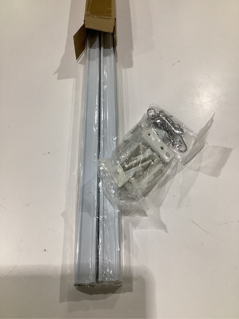 Condition photo showing Good Condition for Ceiling Curtain Track 6ft/2 Meter - Adjustable Length, Aluminum, Ceiling or Wall Mounted, for Privacy & Room Divider, Applicable to Living/Bedroom/Shower/RV/Garage and DIY White 6.6ft