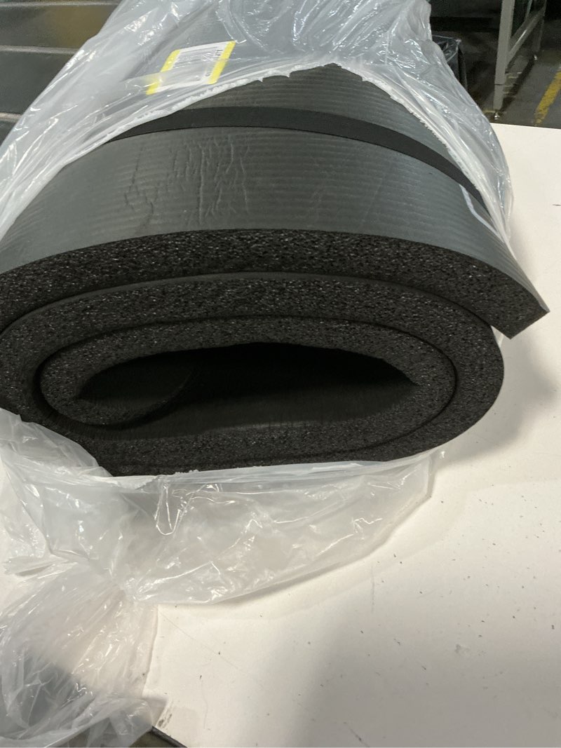 Condition photo showing Good Condition for cap barbell 1-inch high density exercise yoga mat with strap | multiple colors black