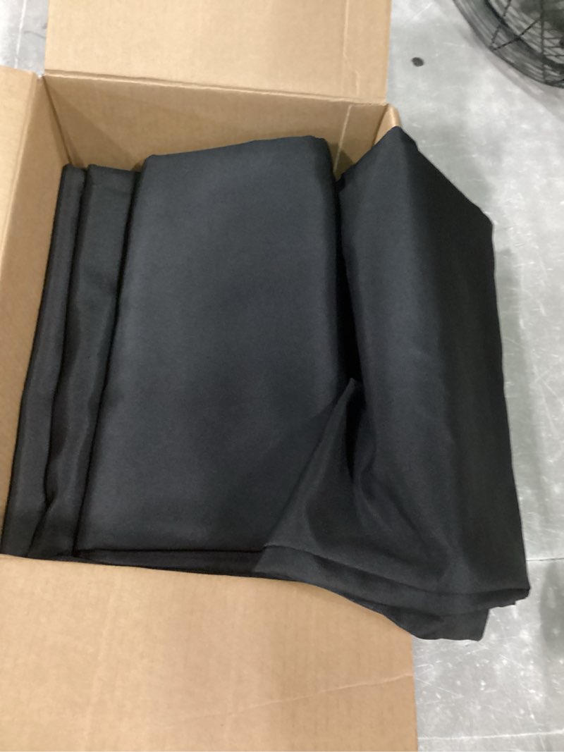 Condition photo showing Good Condition for black outdoor curtains for patio waterproof - 8 panels privacy weatherproof outside curtains with grommets for pergola, gazebo, porch, cabana, balcony, 54 x 95 inch black 54"w x 95"l (pack of 8)