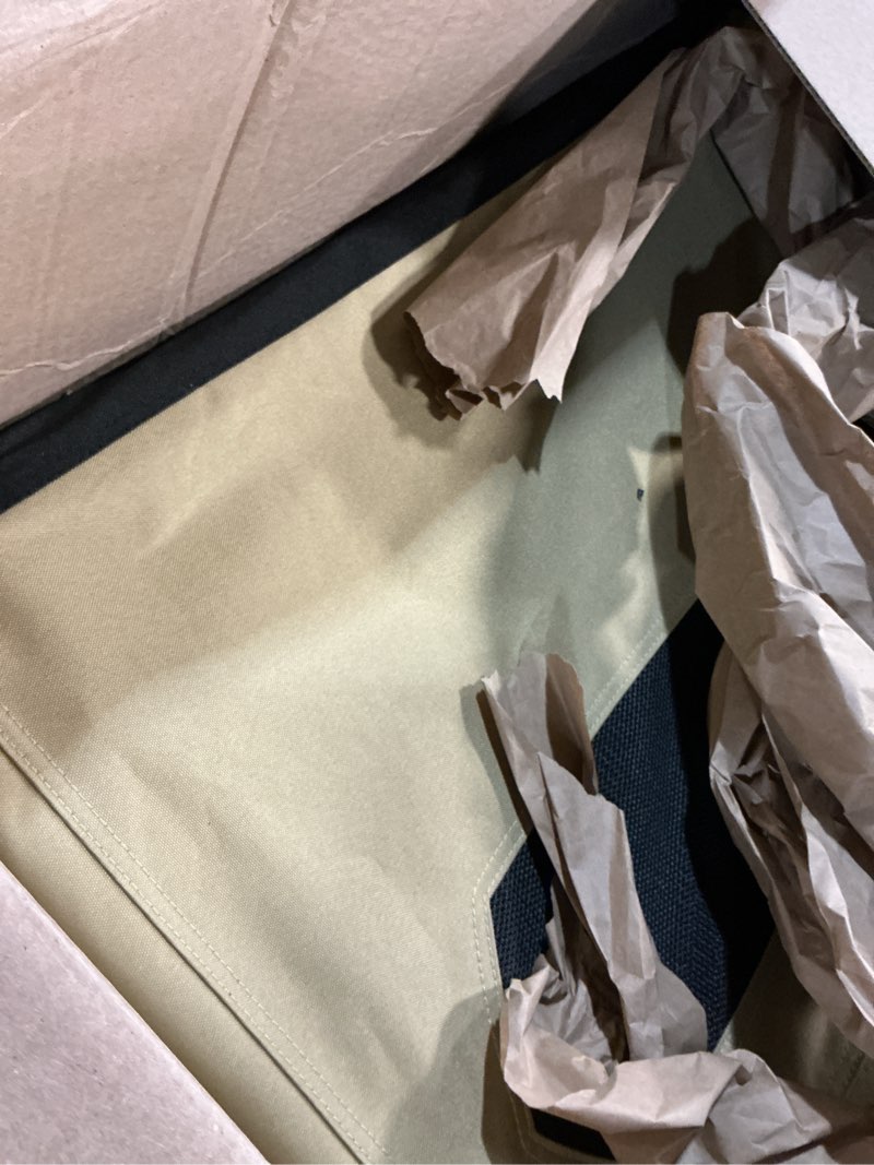 Condition photo showing As Is for amazon basics portable folding soft dog crate, double door, collapsible travel kennel, easy to assemble, medium, 29.92" x 21.3" x 21.3", tan tan m 30" x 21" x 21"