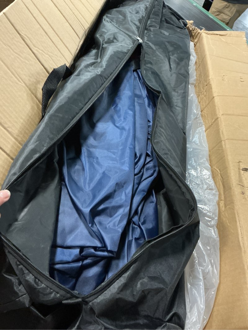 Condition photo showing Good Condition for semi automatic car umbrella for roof, universal car tent with bracket, 4.8m portable protection carport, folded cars sun shade movable canopy for sedan suv movable carport 4.8x2.4m