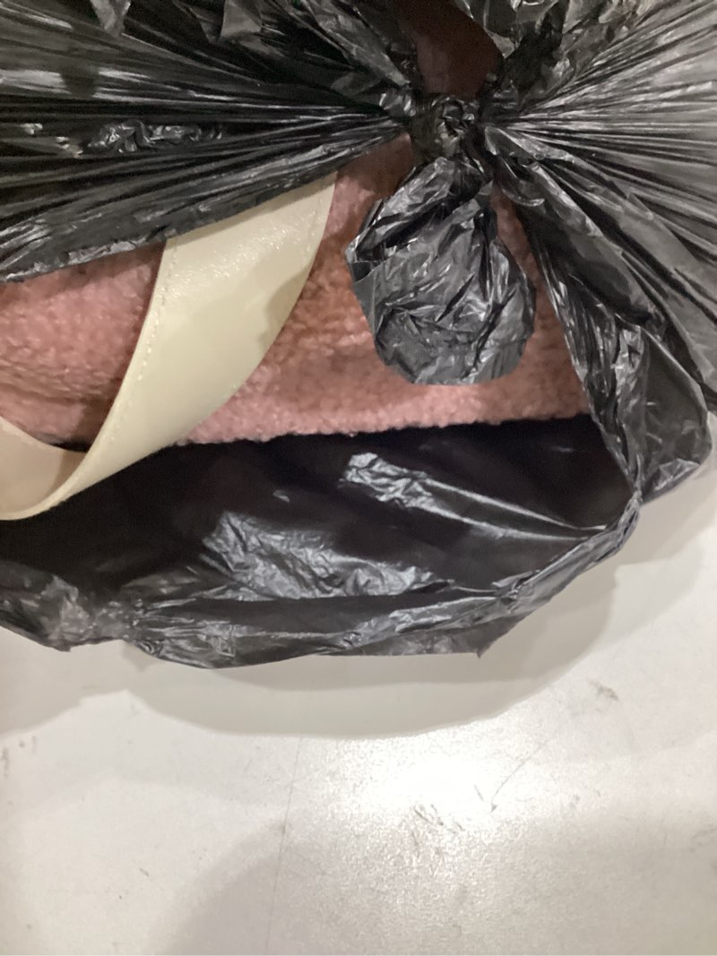 Condition photo showing As Is for Baby Diaper Caddy Organizer with Portable Changing Mat - Teddy Fleece Diaper Organizer for Changing Table - Basket for Changing Essentials - Baby Essentials Organizer with Removable Dividers 2/ Pink Diaper Caddy with Changing Pad