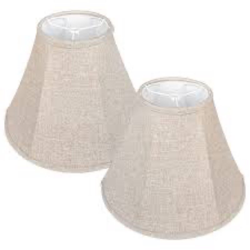 Fabric lamp shades,Lamp shades set of 2, boho lamp shade,linen lamp shade,6" Top x 14" Bottom x 10" 